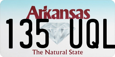 AR license plate 135UQL