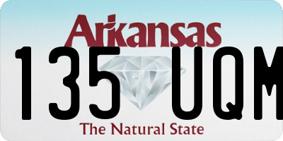 AR license plate 135UQM