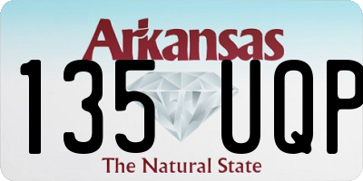 AR license plate 135UQP