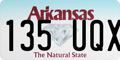 AR license plate 135UQX
