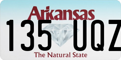 AR license plate 135UQZ