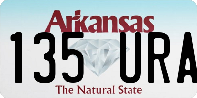 AR license plate 135URA
