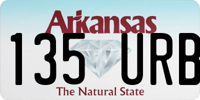 AR license plate 135URB