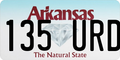 AR license plate 135URD