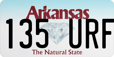 AR license plate 135URF
