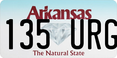 AR license plate 135URG
