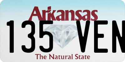 AR license plate 135VEN