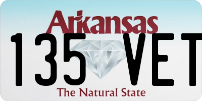 AR license plate 135VET