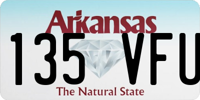 AR license plate 135VFU