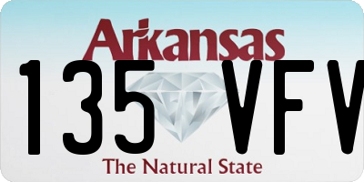 AR license plate 135VFV
