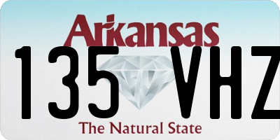 AR license plate 135VHZ