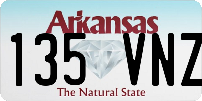 AR license plate 135VNZ