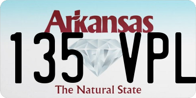 AR license plate 135VPL