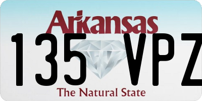 AR license plate 135VPZ
