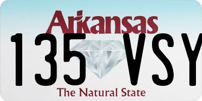 AR license plate 135VSY