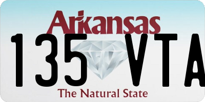 AR license plate 135VTA