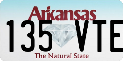 AR license plate 135VTE