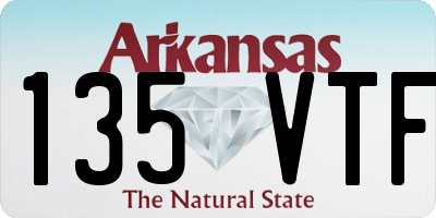 AR license plate 135VTF