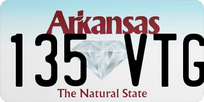 AR license plate 135VTG