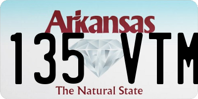 AR license plate 135VTM