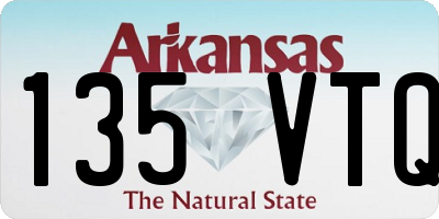 AR license plate 135VTQ