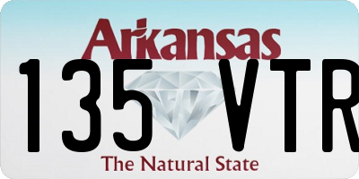 AR license plate 135VTR