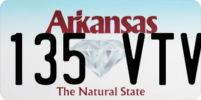 AR license plate 135VTV