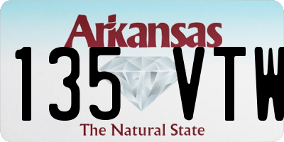 AR license plate 135VTW