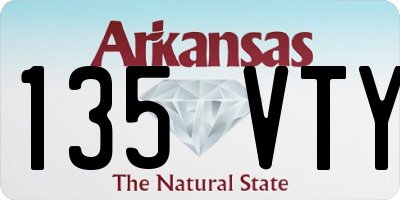 AR license plate 135VTY