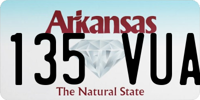 AR license plate 135VUA
