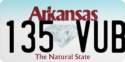 AR license plate 135VUB