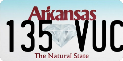 AR license plate 135VUC
