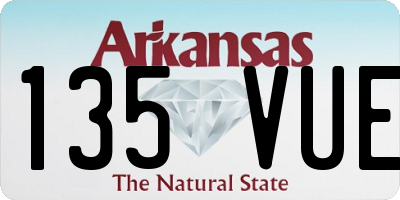 AR license plate 135VUE