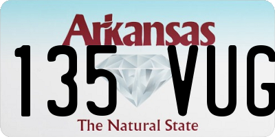 AR license plate 135VUG