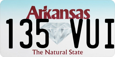 AR license plate 135VUI