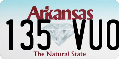 AR license plate 135VUO