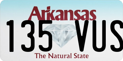 AR license plate 135VUS