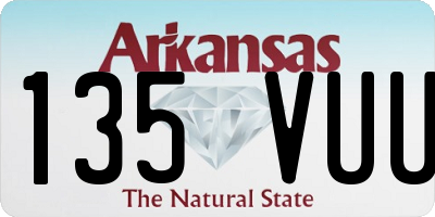 AR license plate 135VUU