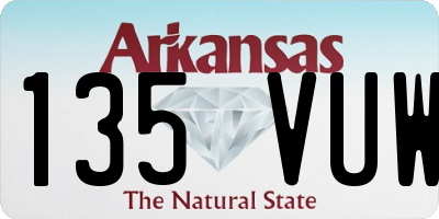 AR license plate 135VUW