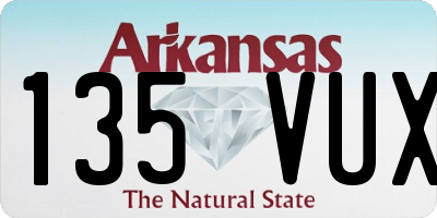 AR license plate 135VUX