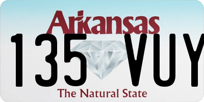 AR license plate 135VUY