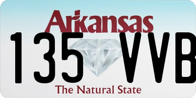 AR license plate 135VVB