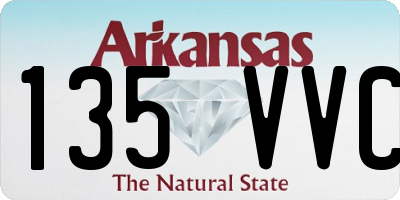 AR license plate 135VVC