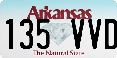 AR license plate 135VVD