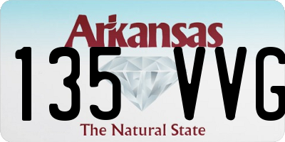 AR license plate 135VVG