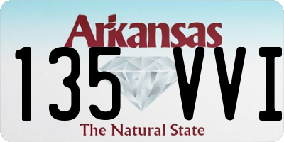 AR license plate 135VVI