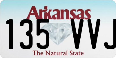 AR license plate 135VVJ