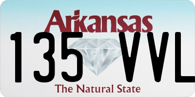 AR license plate 135VVL