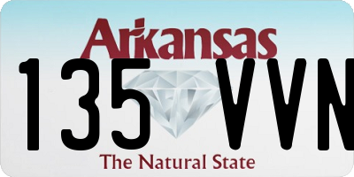 AR license plate 135VVN