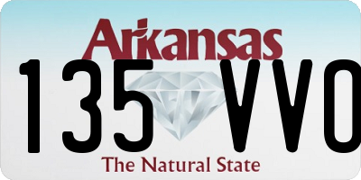 AR license plate 135VVO